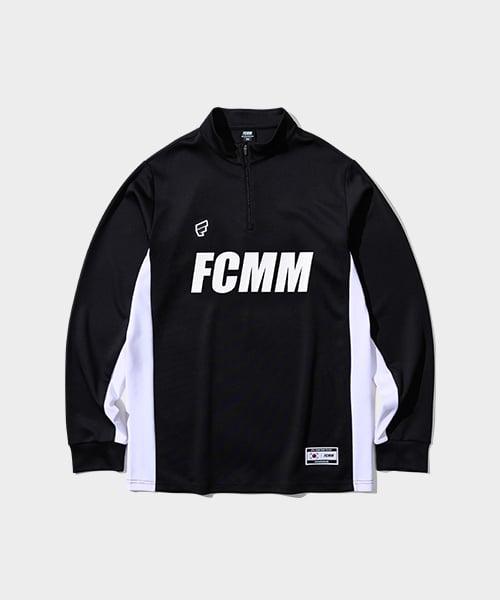 프로 빅로고 하프집업 - 블랙