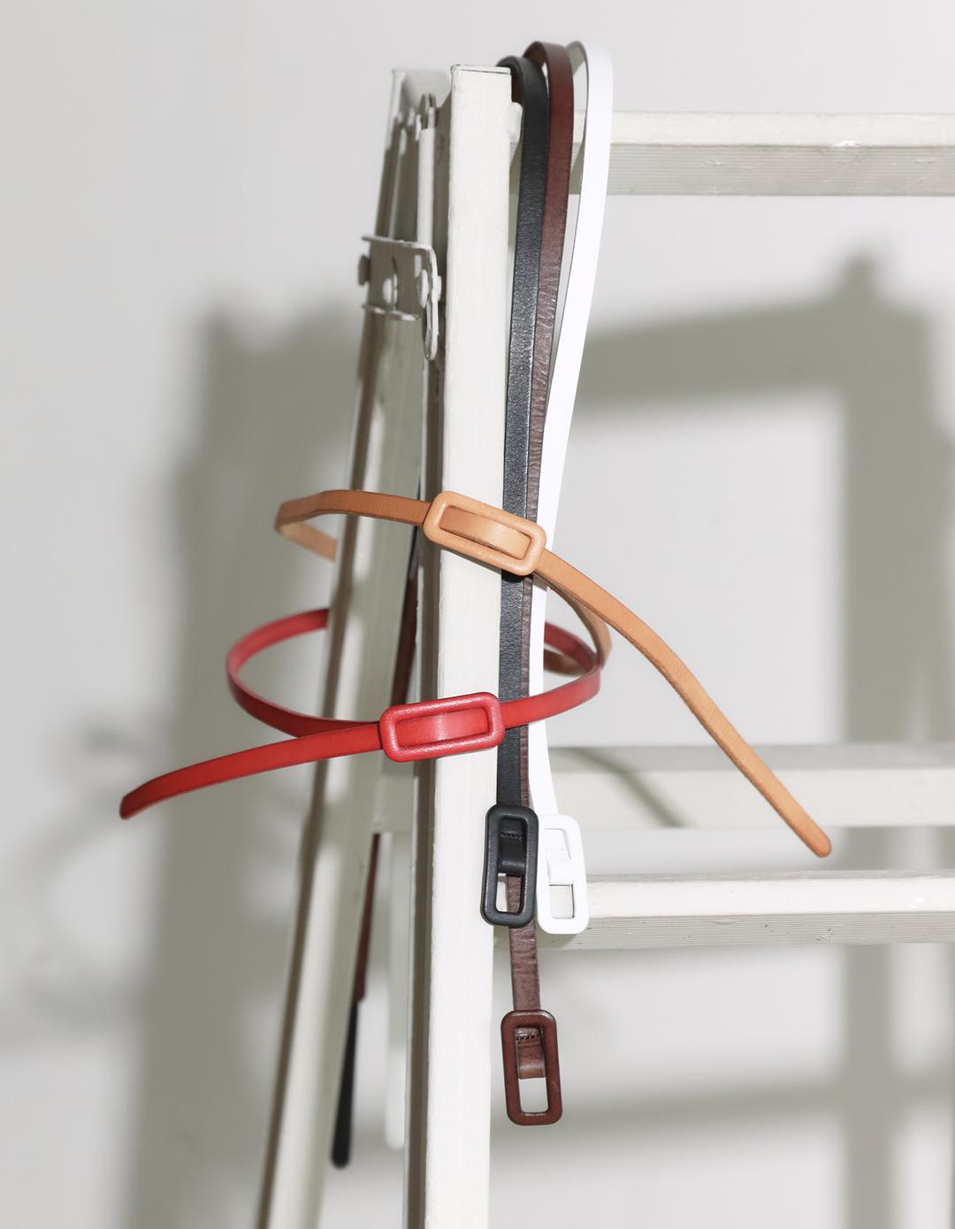 Mini square cowhide belt (5 Color)