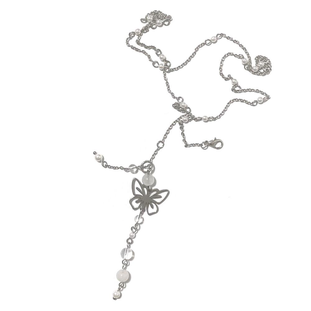 [MADE] drop butterfly necklace