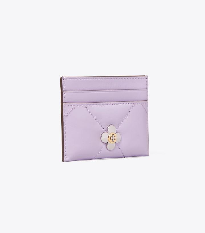 Kira Clover Diamond Quilt Card Case - Purple Heather