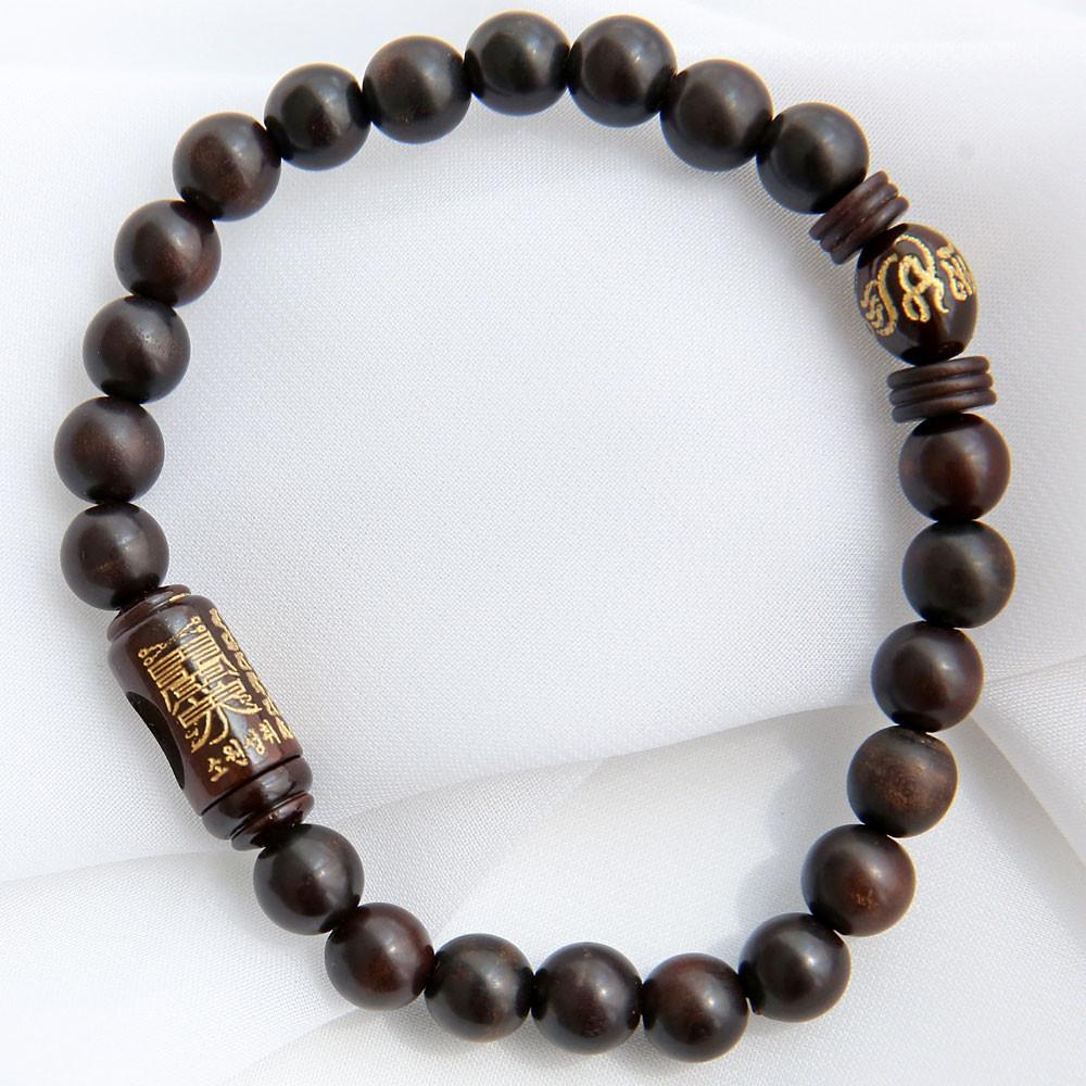 벽조목 삼부적 염주팔찌 불교 사찰 절 띠 삼재팔찌