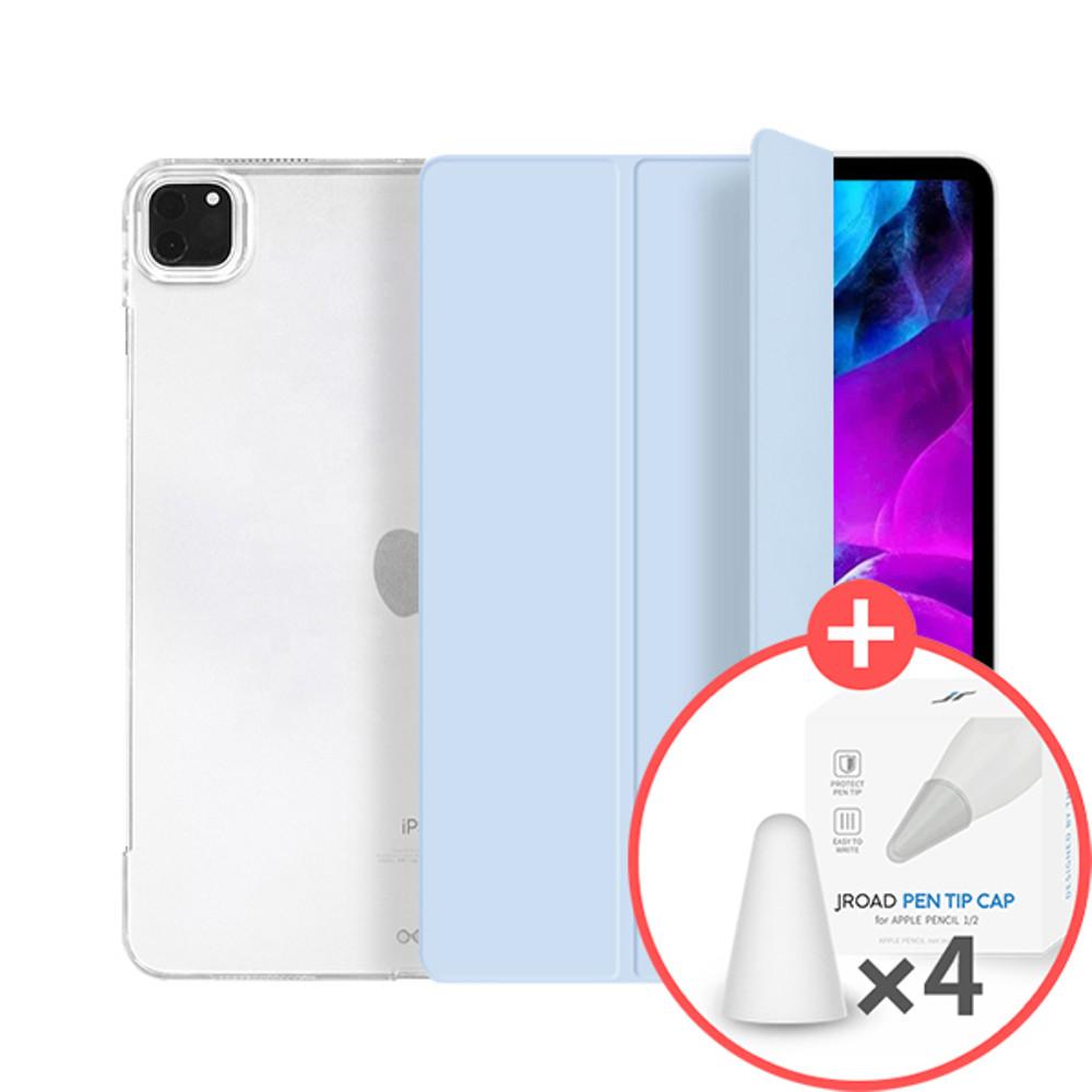 제이로드 아이패드 프로 4세대 3세대(2020/2018) 12.9형 클리어슬림 하드 케이스