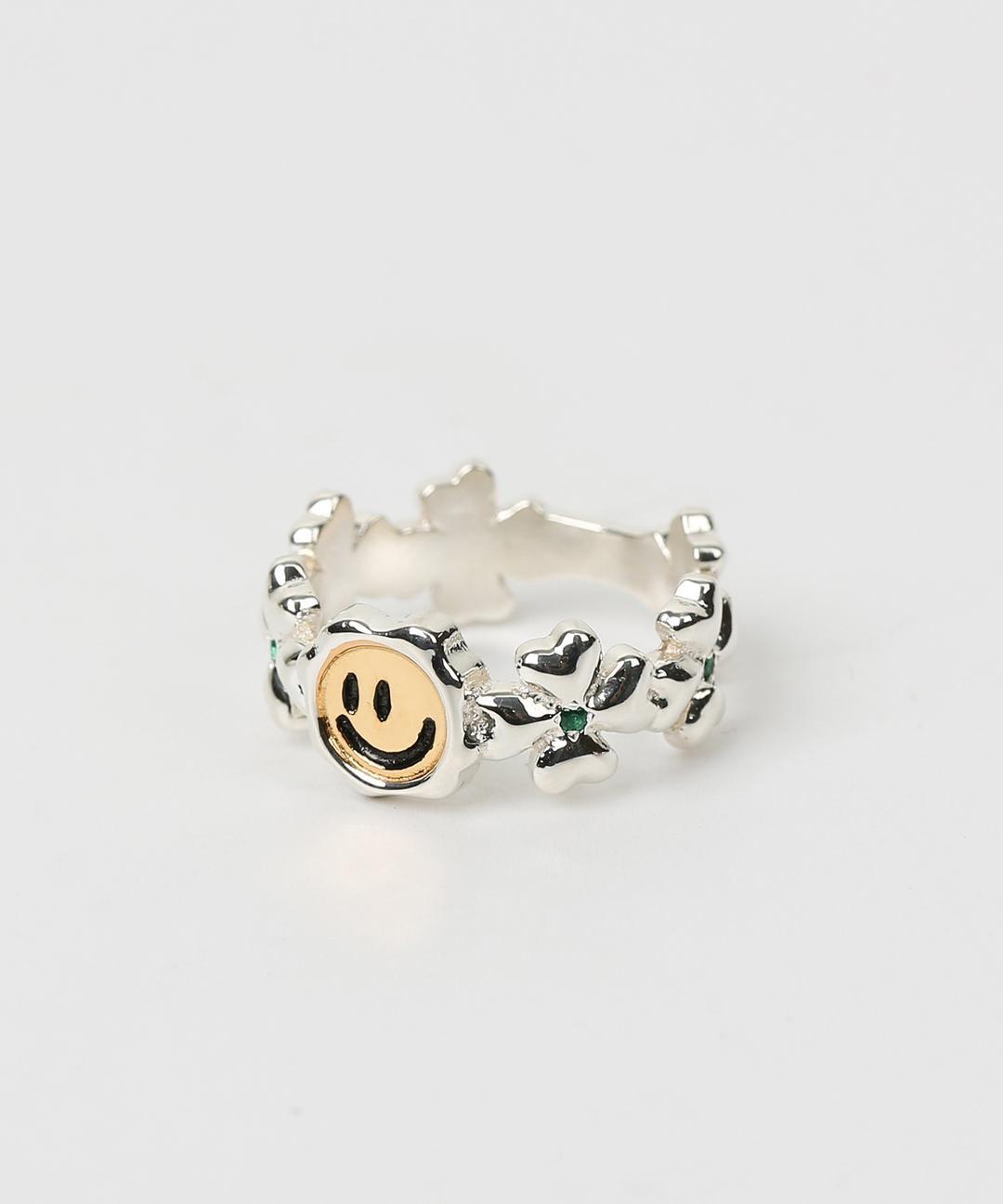 Clover smile ring (925 silver)