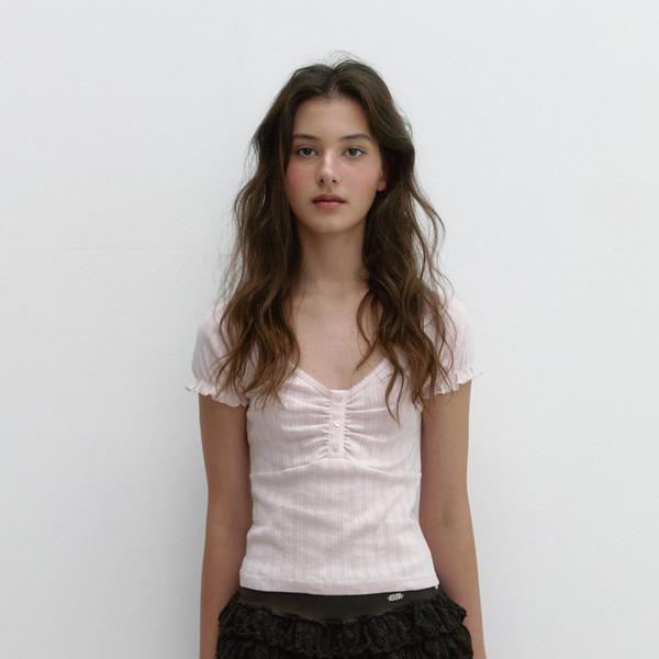 BUTTON BLUSH T (PINK)