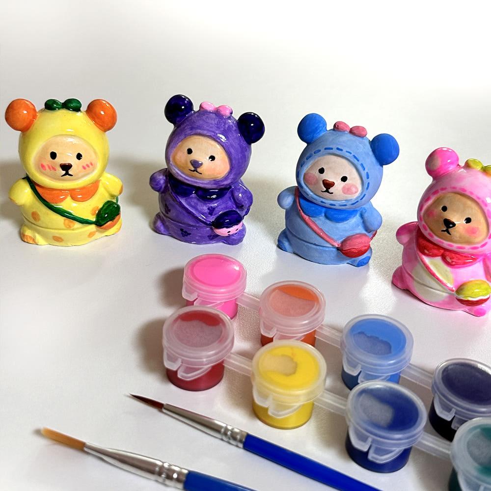 DIY 봉순 곰돌이피규어 만들기 KIT 푸어링아트 학교 키트 미술활동수업 교재 교구 단체