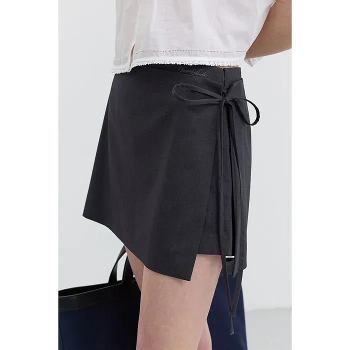 MINI SKIRT CHARCOAL GREY_UDSK5B232CG