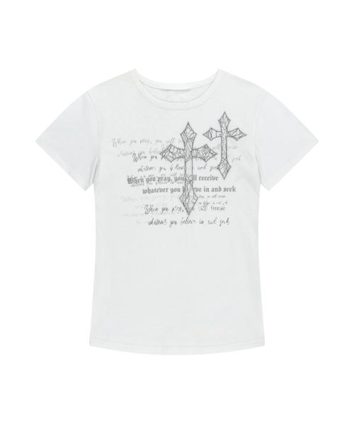 Laced CROS2 Patch Half Top (White)