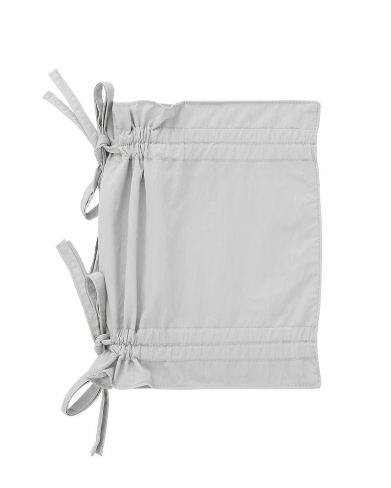 Drawstring Book Cover_Light Grey