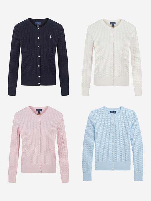 폴로 랄프로렌 꽈배기 니트 가디건 케이블 니트 걸즈 가디건