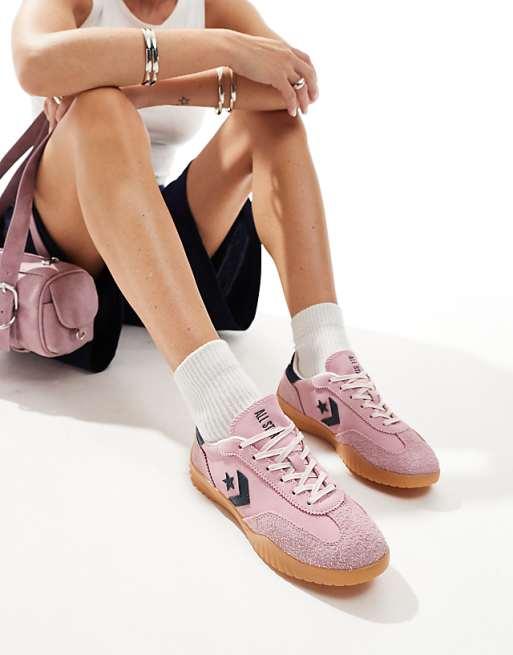 Converse Run Star Ox trainers in pink and navy