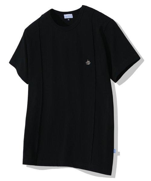 니켈 로고 턱 티셔츠 (블랙)