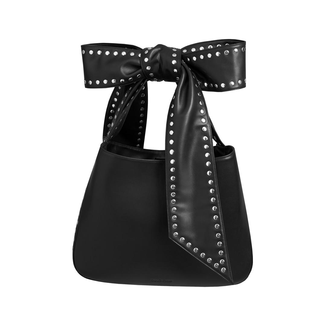 Boa Studded Bow Strap Shoulder Bag — Fancì Club