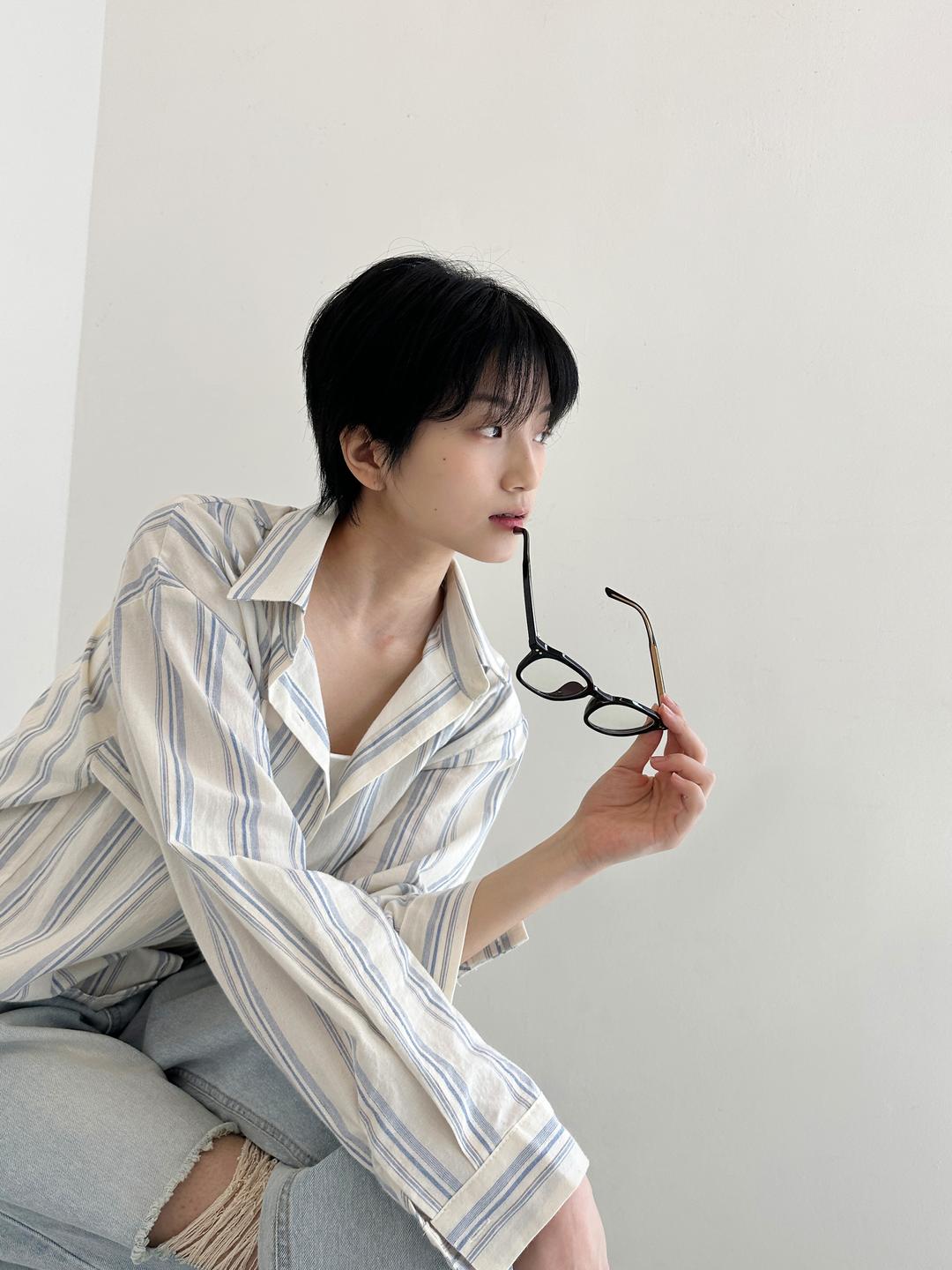 모리 스트라이프 셔츠