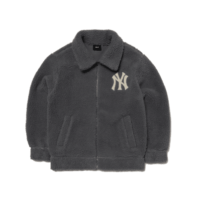 베이직 스탠드넥 덤블 후리스 점퍼 뉴욕양키스