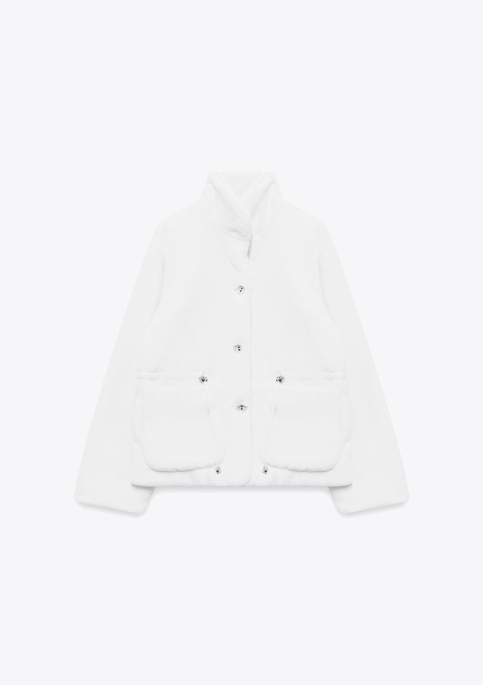 미디 하이넥 퍼 자켓(MAFDJK16NIV)