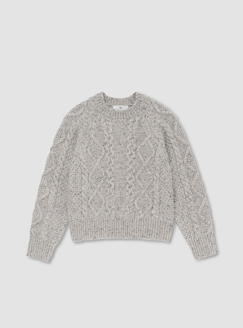 aran knit (ivory)