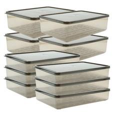 비트리 휘어지는 냉동실 정리용기 혼합세트1 1.5L x 6p + 2.3L x 4p