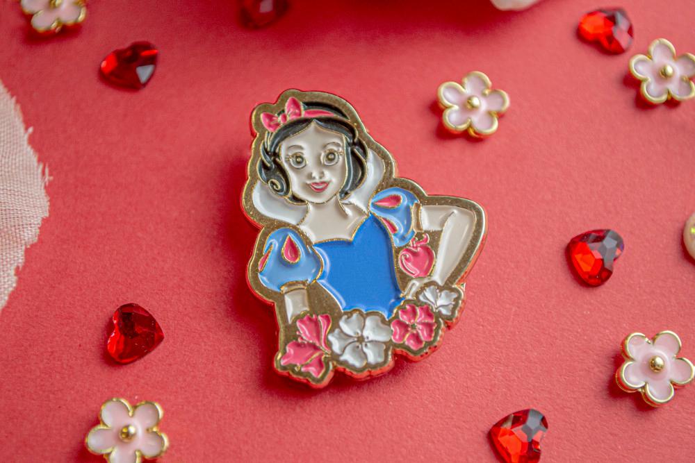 디즈니 프린세스 백설공주 룰렛뱃지 필름뱃지 체인뱃지 경첩뱃지 액자뱃지Disney Princess Badge