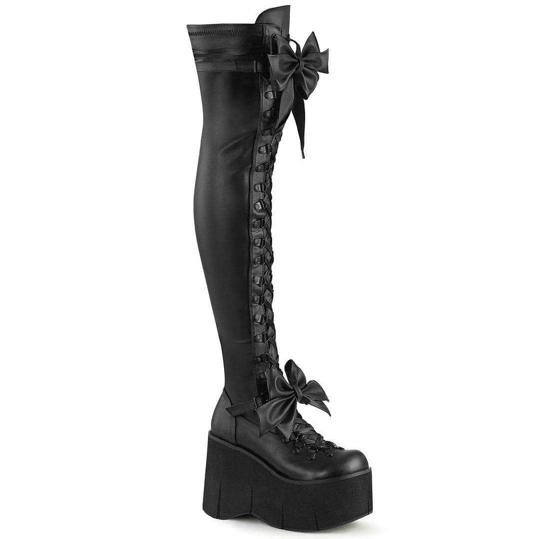 Kera-303 - Black Stretch Vegan Leather / 10
