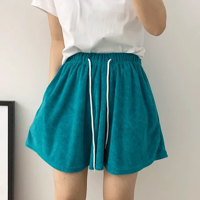 🔥주문폭주🔥 [색상추가!] 루즈핏 테리 타올 4부 밴딩 츄리닝 수건 반바지