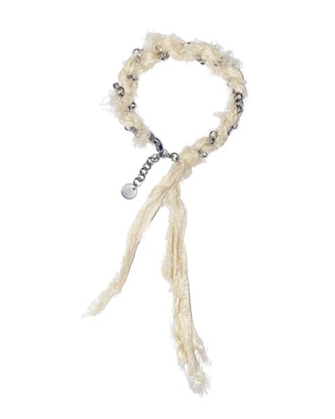 silkyarn chain bracelet (ivory)