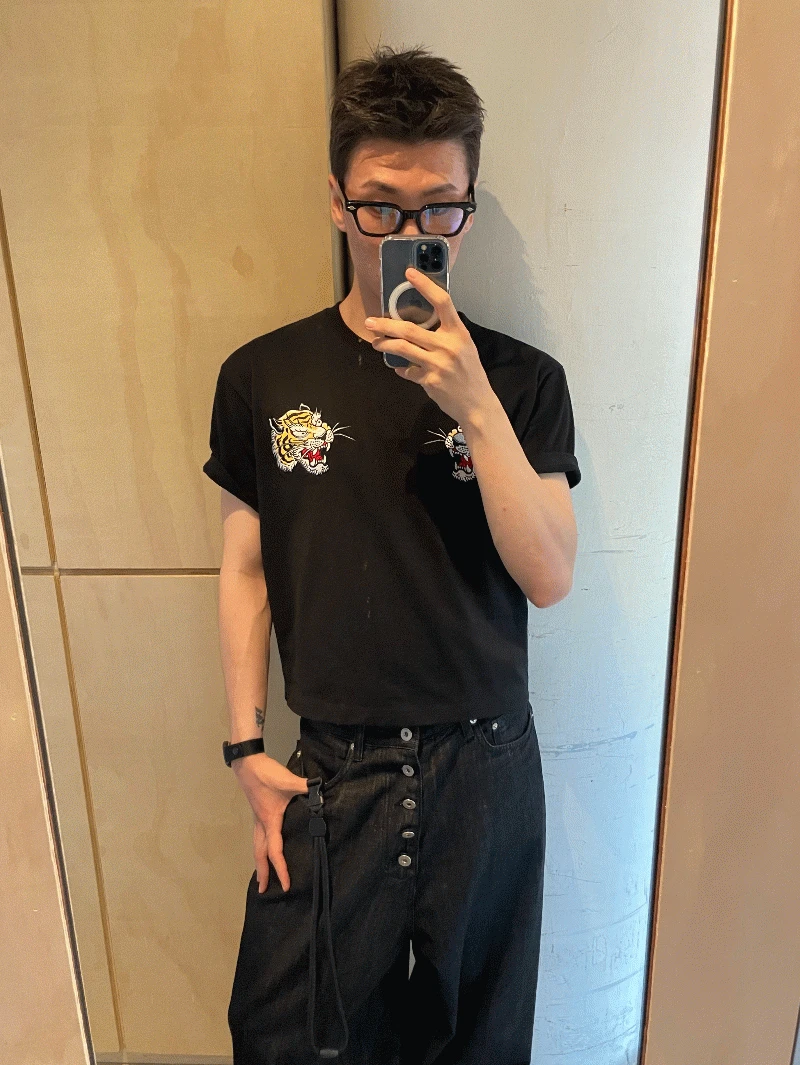 [Best / 주문폭주] Sukajan crop half T (3 color)