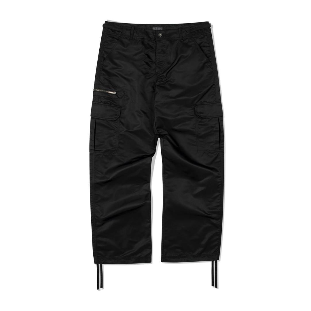 NYLON CARGO PANTS BLACK