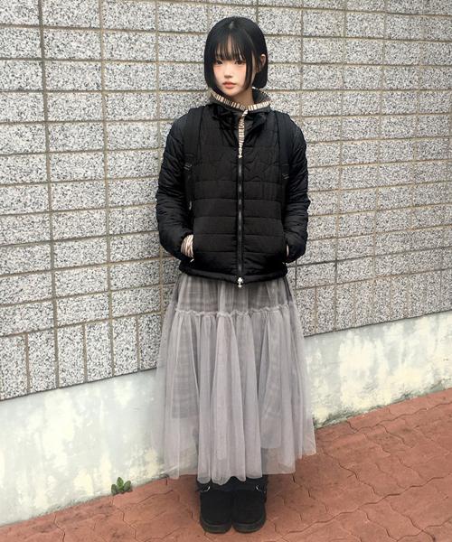 STAR PADDED JACKET [BLACK]