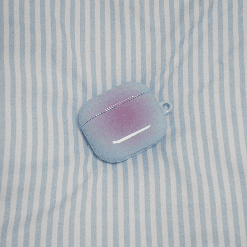 blush airpods hard case [pink+blue]