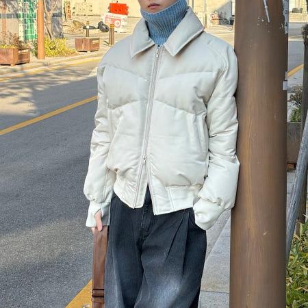 이런 상품 어때요? 남자 덕다운 숏패딩 핸드워머 카라 크롭 패딩 3C