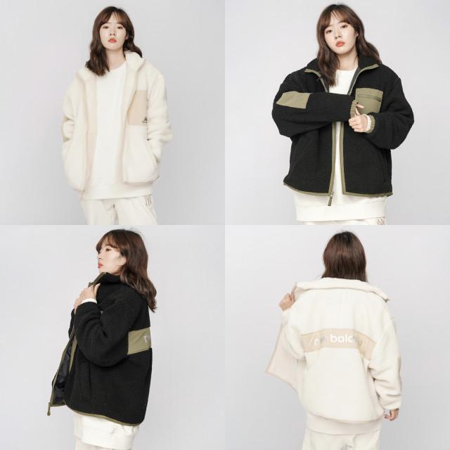 뉴발란스 후리스 뽀글이 플리스 양털 집업 기모 자켓 겨울 방한 니트 포켓 빈티지 남녀공용