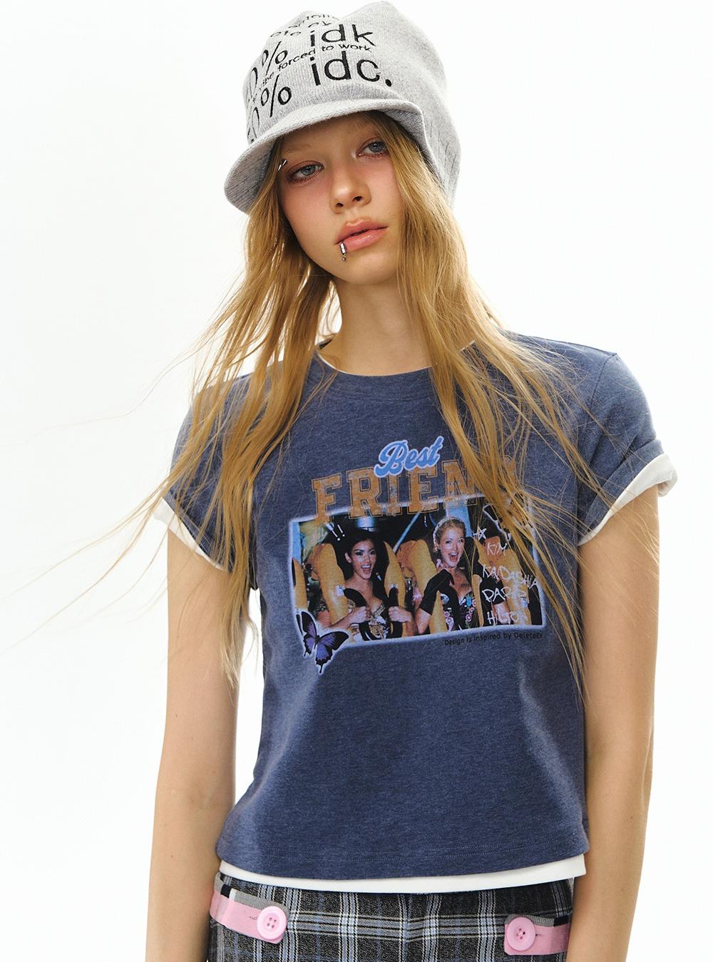 Unique pop art printed short sleeve t-shirt