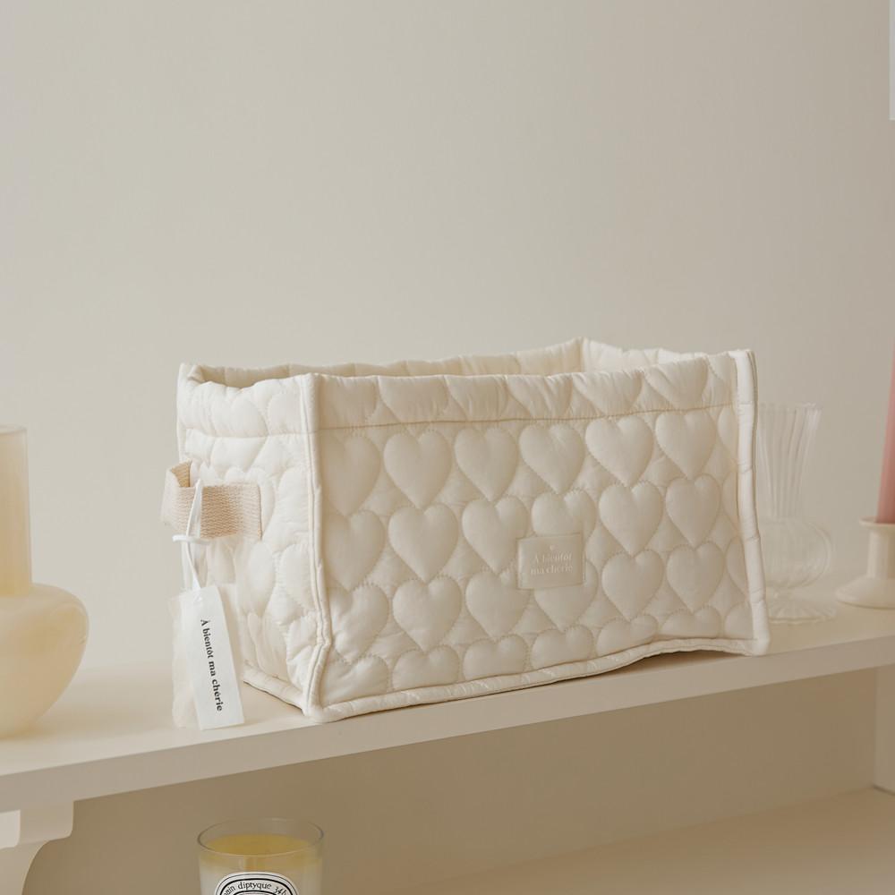 아비앙또마체리 하트누빔 사각 기저귀 정리함