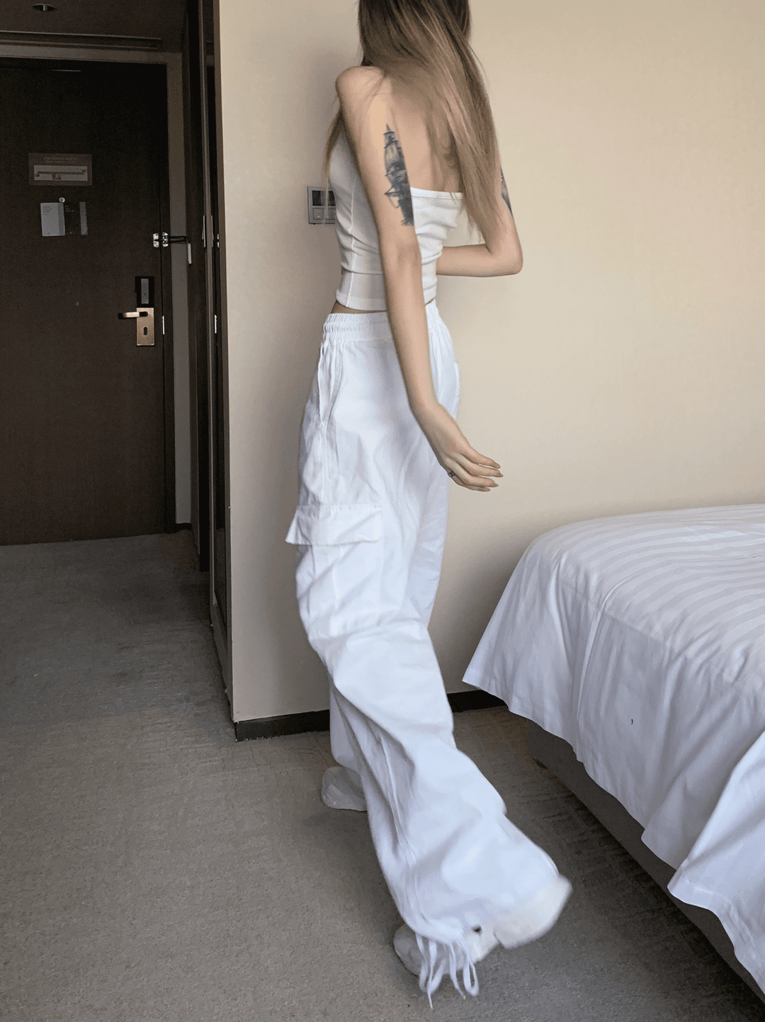 Uncheek Wide Cargo Pants (2color)