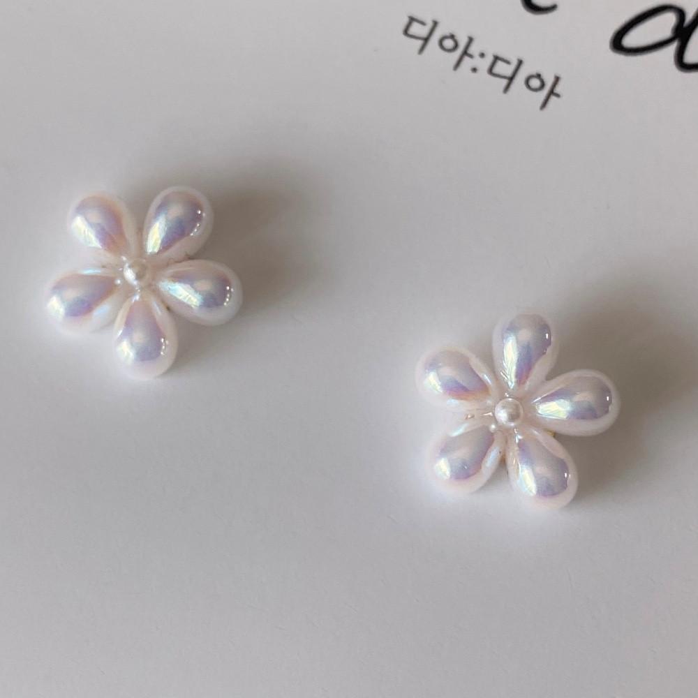 봄봄 오로라 플라워 진주 꽃 귀걸이