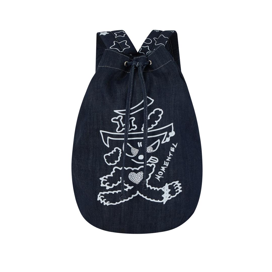 Hotfix Love Denim Backpack indigo denim