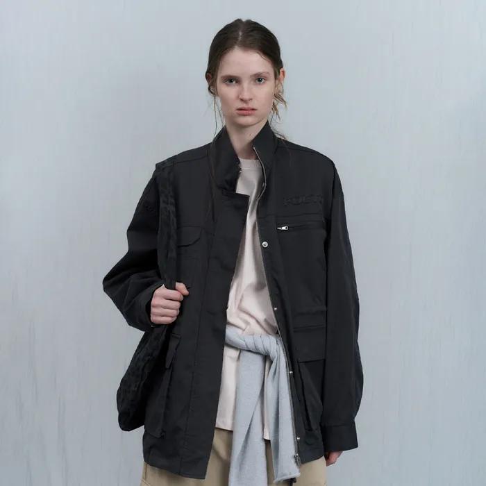 [7th] Active cotton work jacket - charcoal