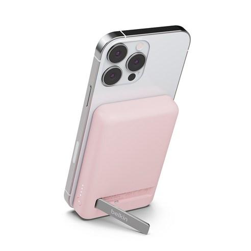 벨킨 5000mAh 맥세이프 마그네틱 무선 충전 보조배터리 + 스탠드 - 보조배터리 | 쿠팡