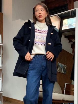 Hooded Duffle Half Coat