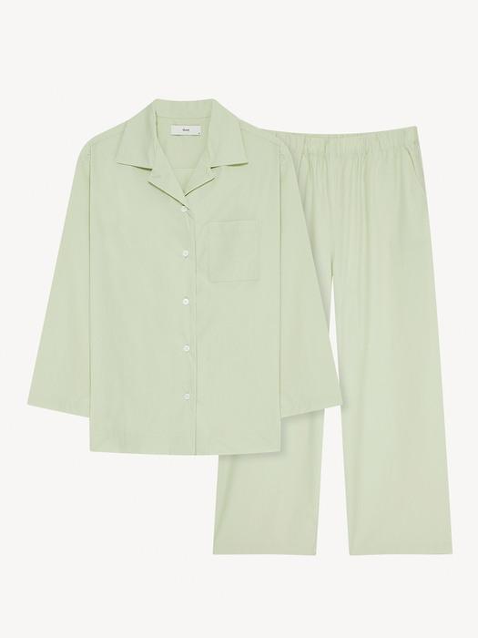 100% COTTON CLOUD PAJAMA SETㅣMINT CLOUD