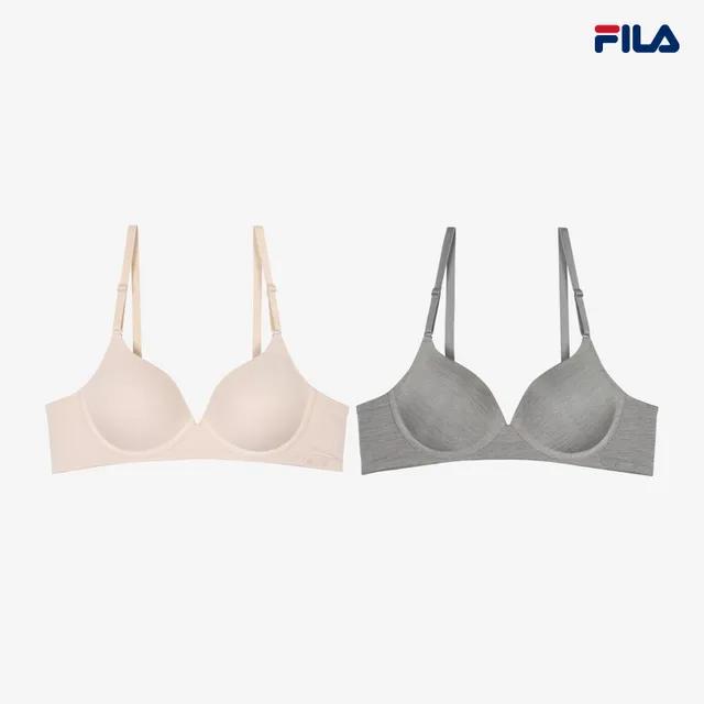 [FILA] 에센셜 베이직 노와이어브라 2종 택 (FI4BAG1643F 2SKU)