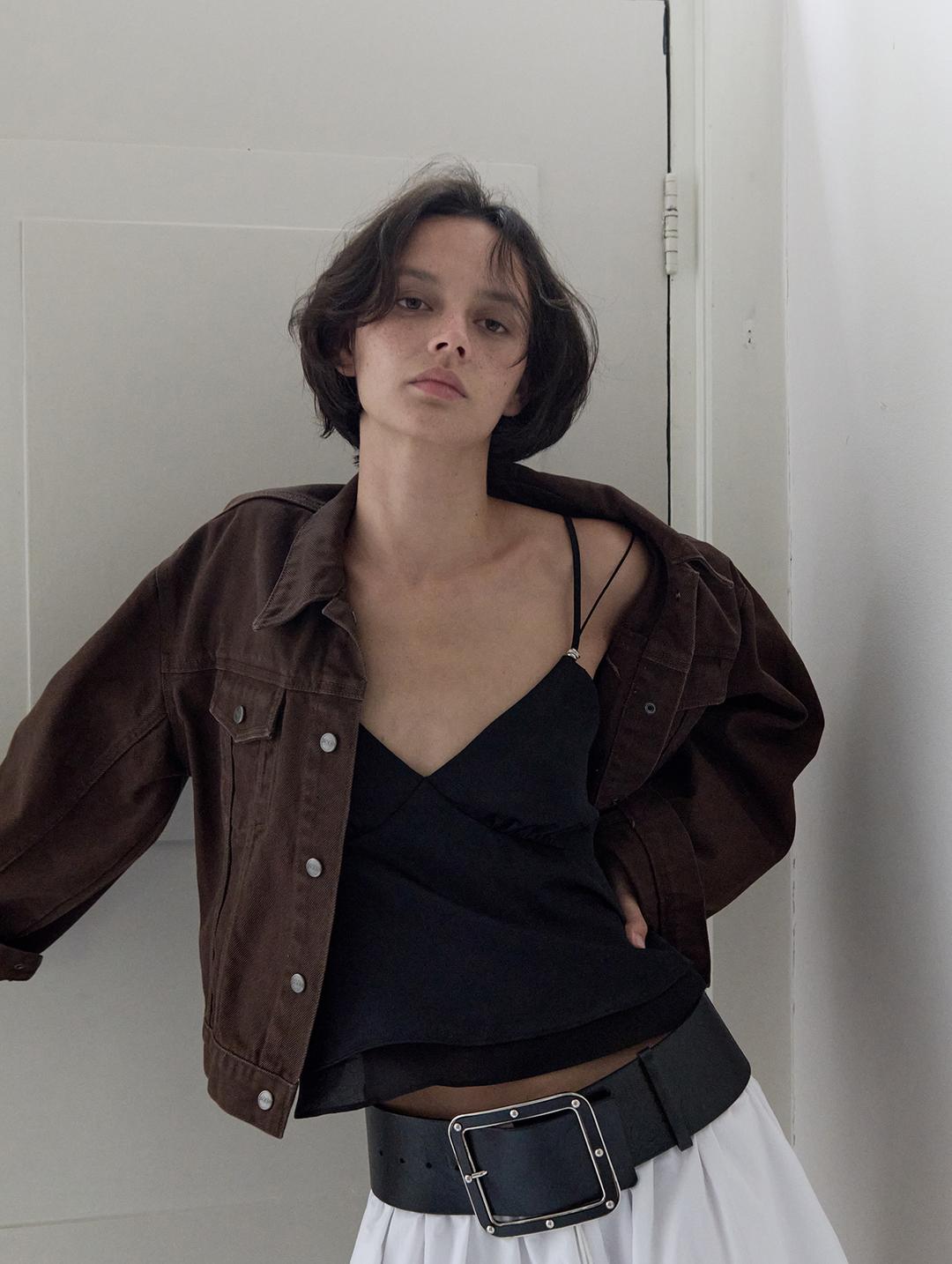 Rebeka silky blouse - black