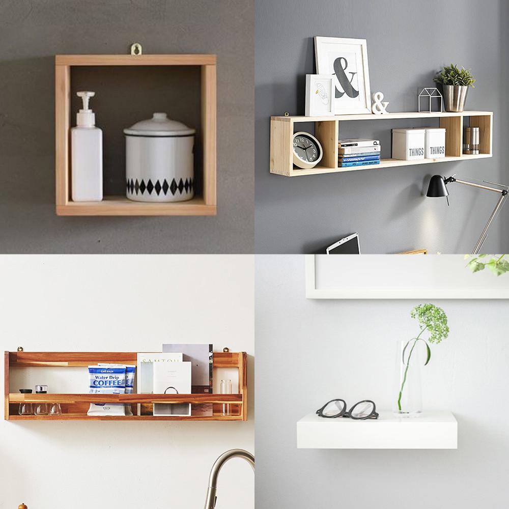 이케아 벽선반 벽걸이 선반 원목 나무 선반장 책 수납 선반
