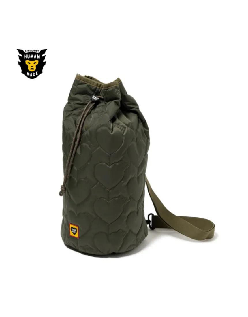 휴먼메이드 Heart Quilting Bonsack 하트 퀼팅 본삭 159445 남여공용 미니 크로스 백 Olive Drab 올리브 드랍 | 상품 상세 | 크로켓