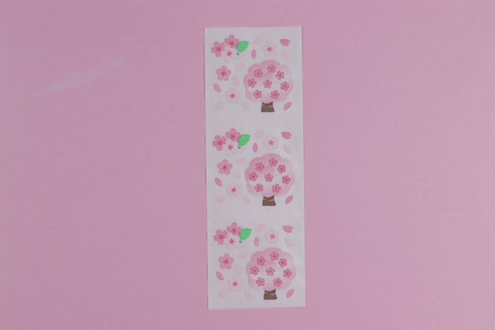 STICKER FUN 오쿠야마 벚꽃 스티커 - 벚꽃나무(페이퍼)