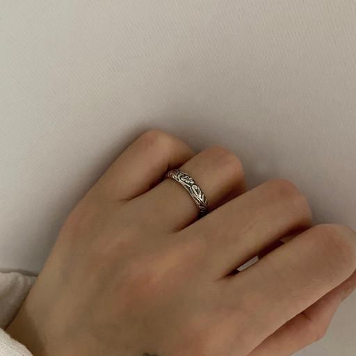 매화 정원 가락지 실버 925