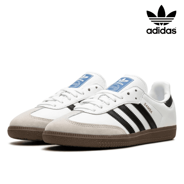 아디다스 삼바 OG 빅키즈 스니커즈 클라우드 화이트 코어 블랙 검 IE3675