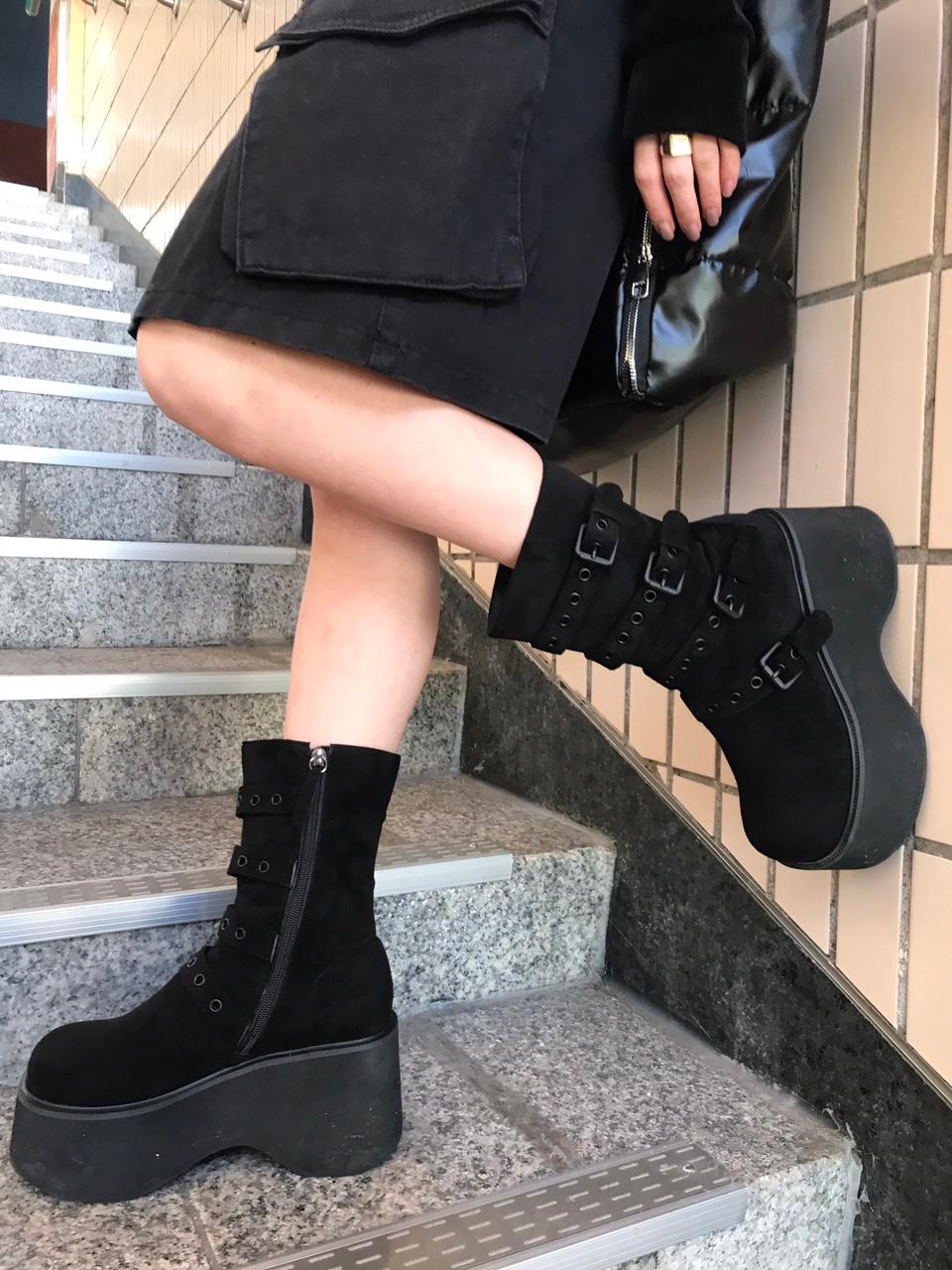 flatform middle boots (2color) -2월 말 입고