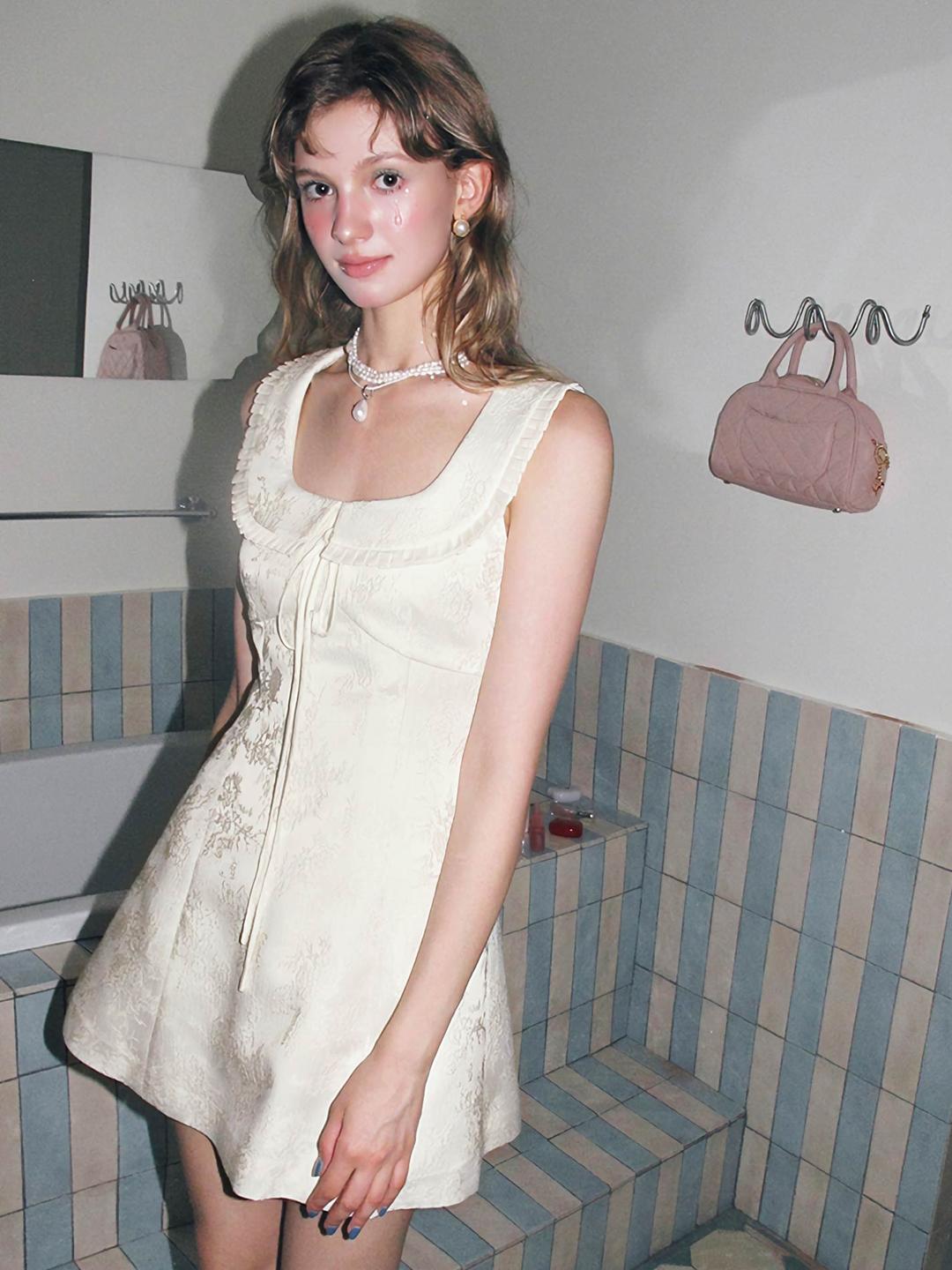 [UENA] Lily Lace Sleeveless Dress