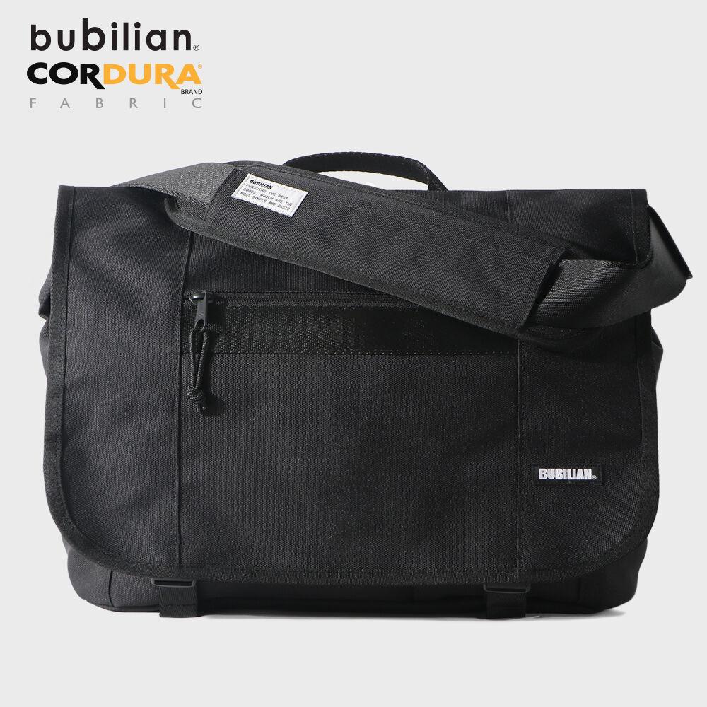 [bubilian] 플러터 프리미엄 메신저백 _ 블랙